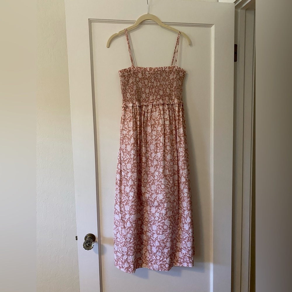 J Crew Floral Midi Dress